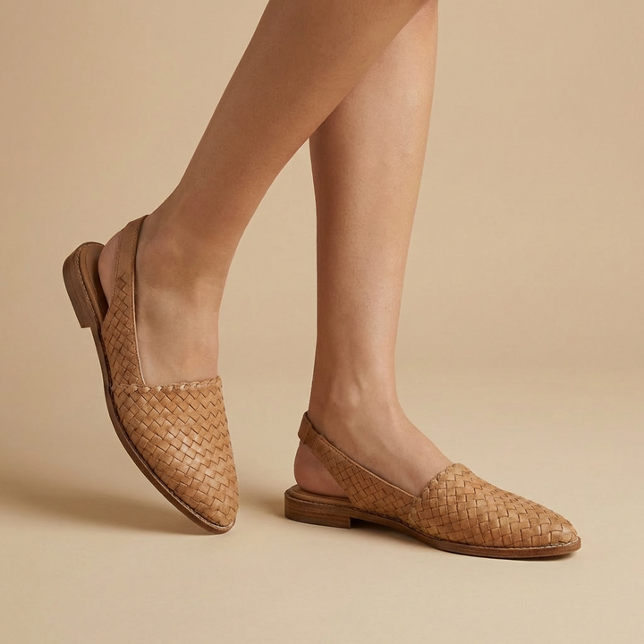Capri | Ballerine Intrecciate Slingback con Suola Imbottita