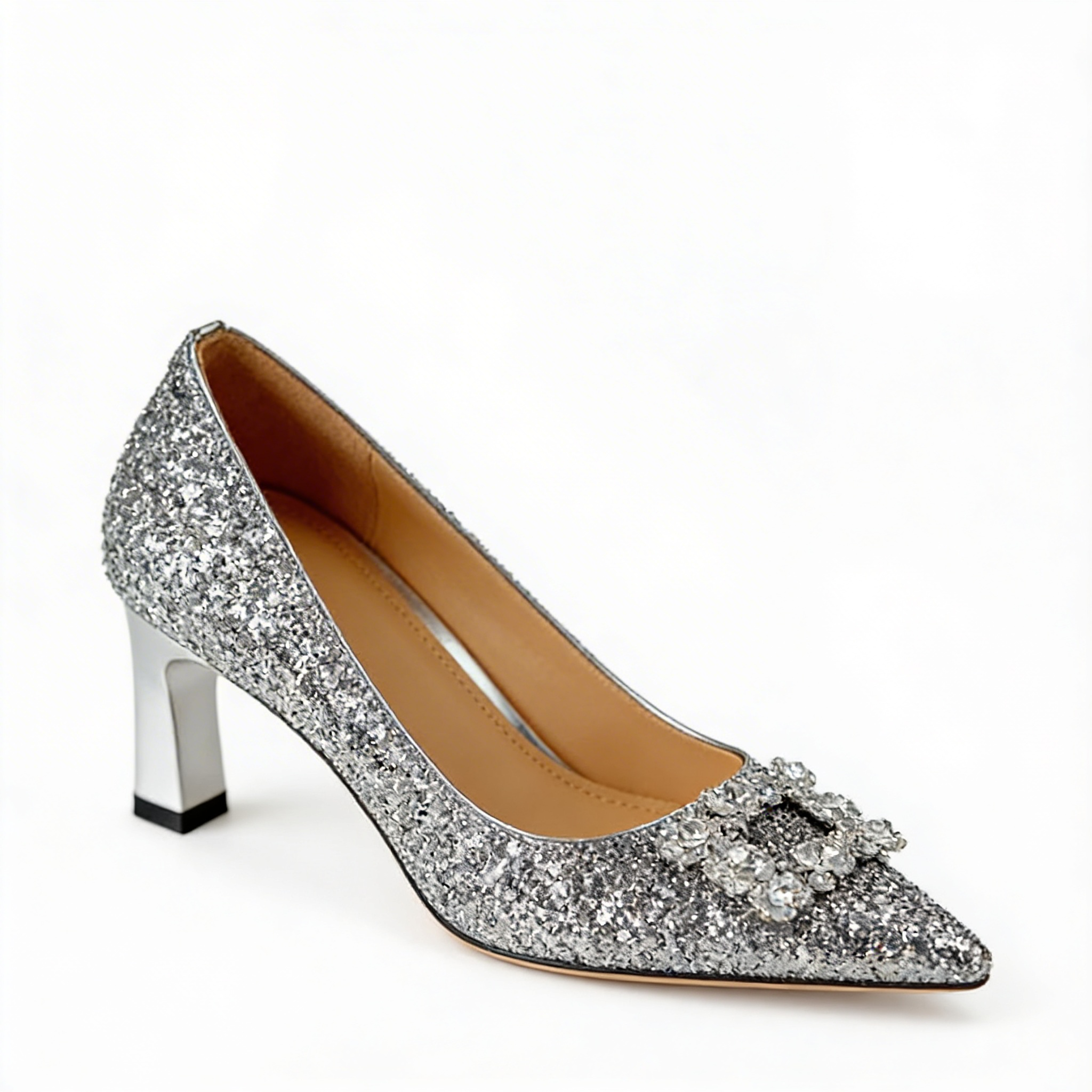 Magdalena | Zapatos de salón ortopédicos con brocado