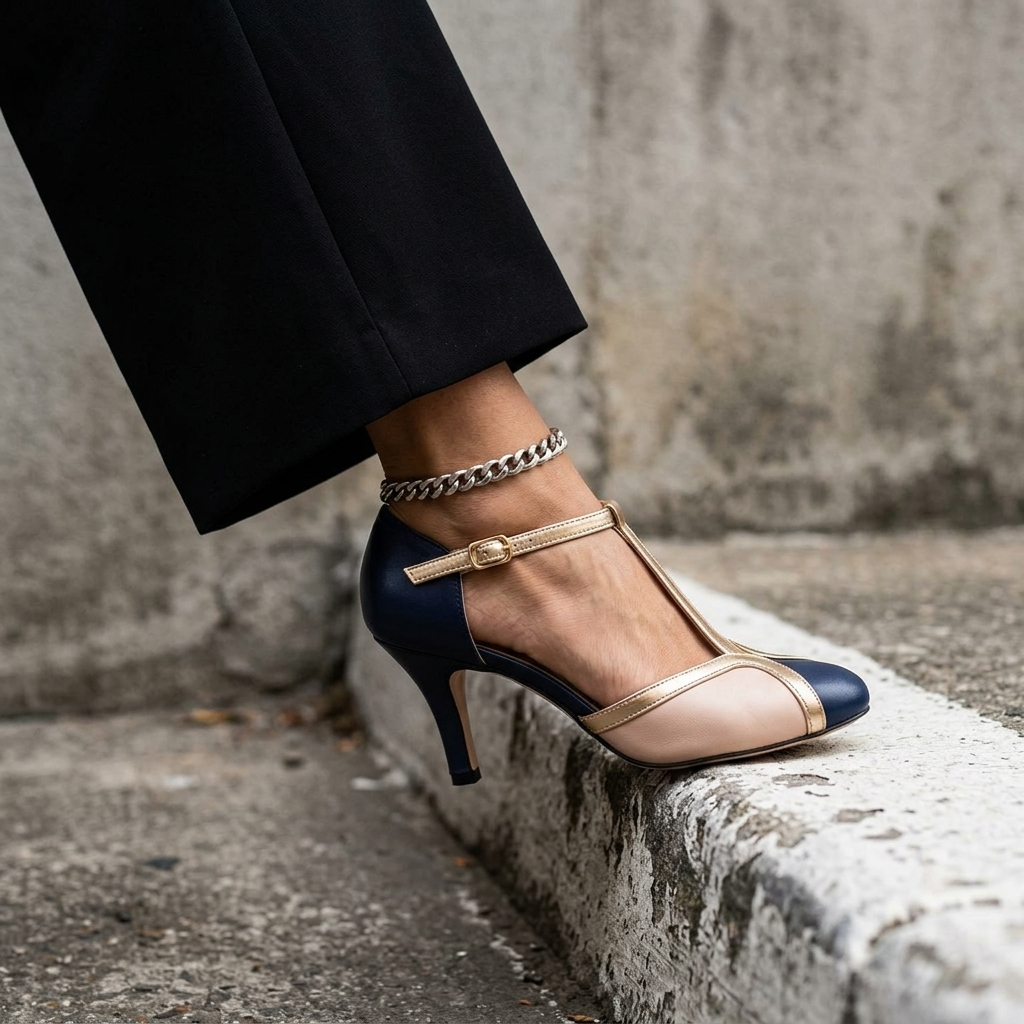 Susan | Tacchi con Cinturino a T Comfort per Tutto il Giorno
