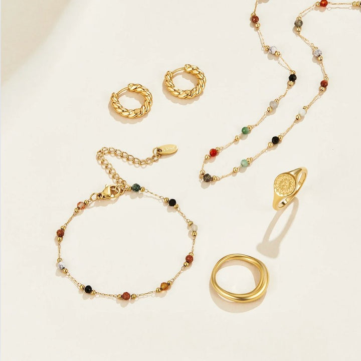 Collana Minimalista con Gemma