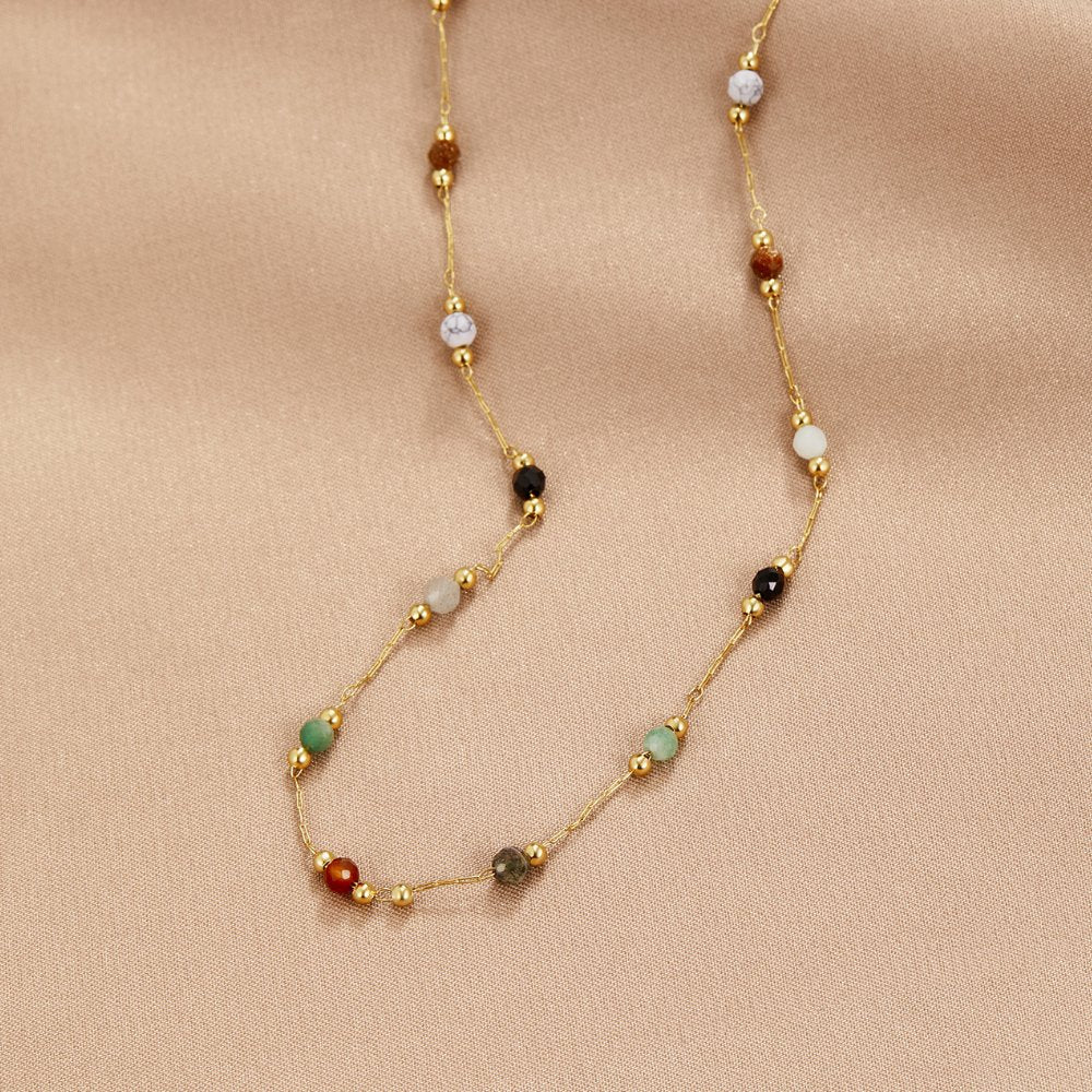 Collana Minimalista con Gemma