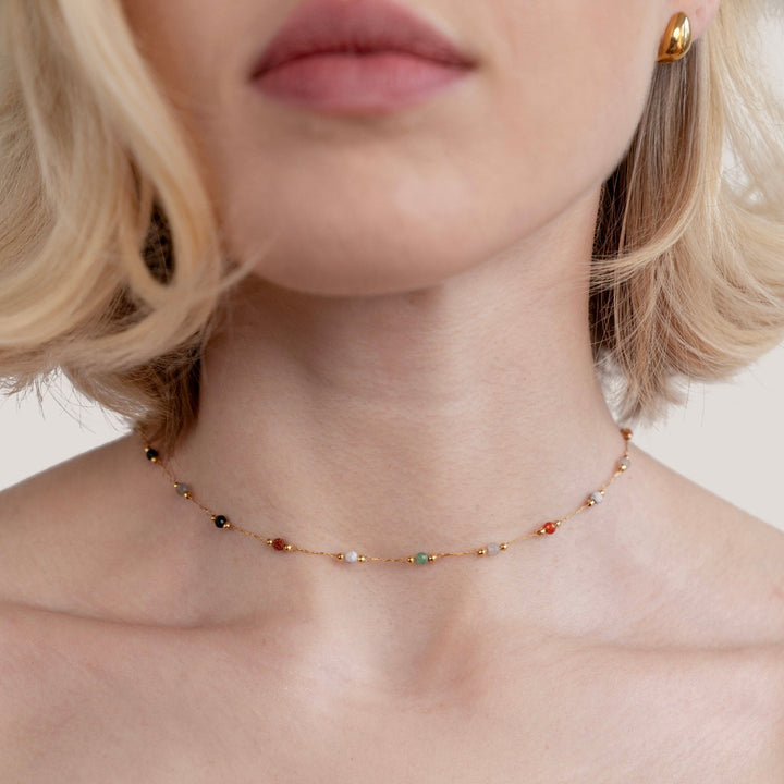 Collana Minimalista con Gemma